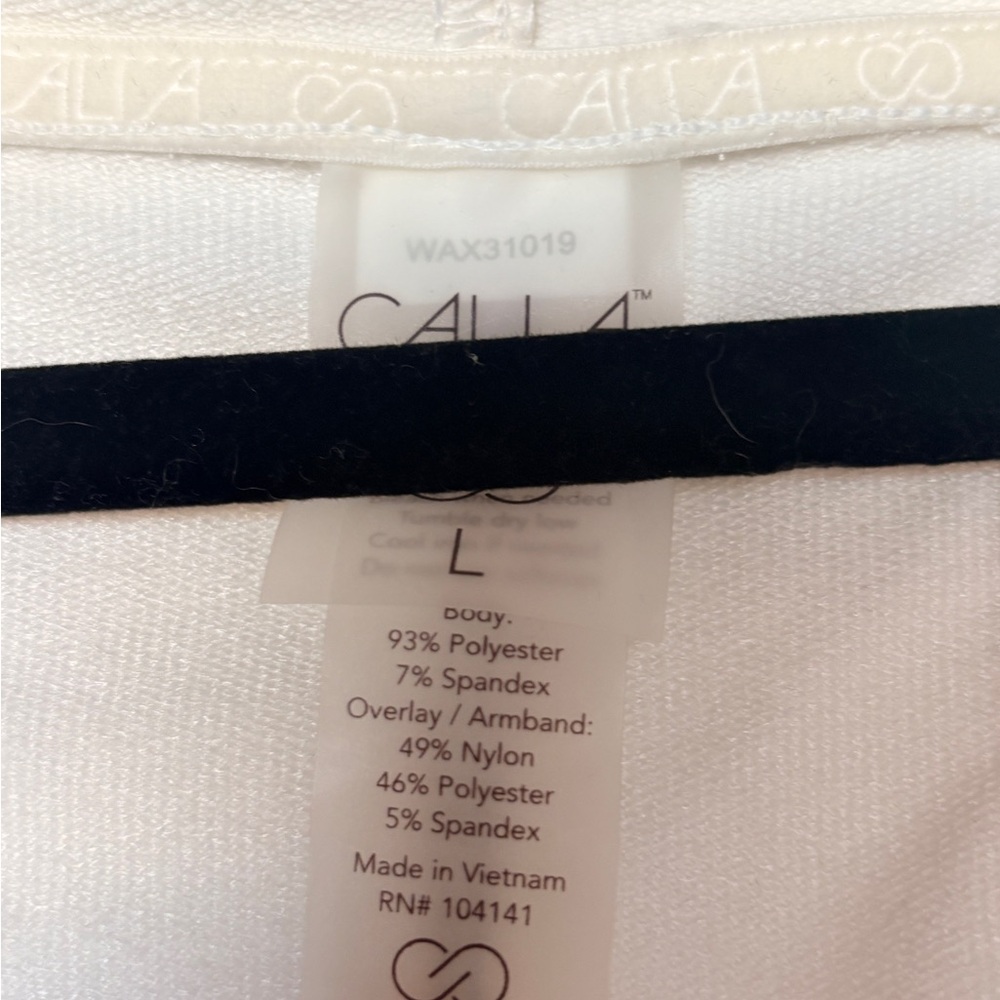NWT CALIA by Carrie Underwood Cream Sleeveless Top - Picture 7 of 11